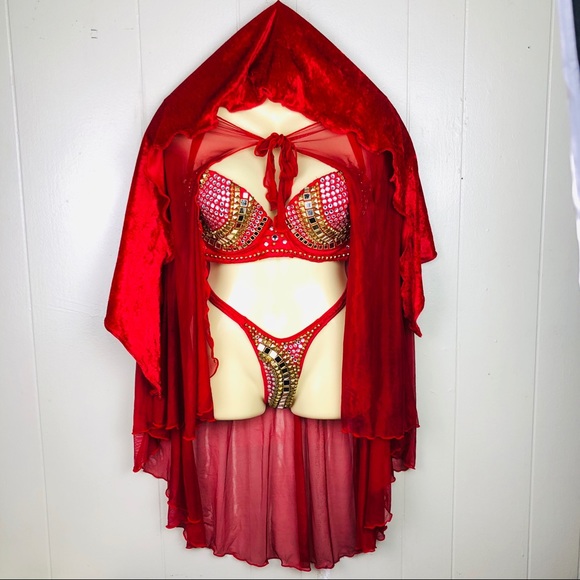 Other - Vintage burlesque red riding hood costume